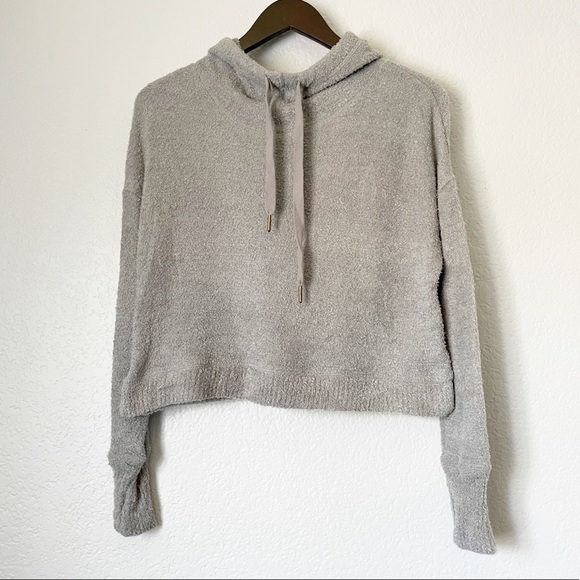 Z SUPPLY Kacey Feather Hoodie Sweater Gray XS - Picture 1 of 8
